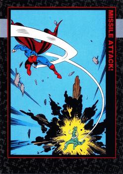1992 SkyBox Doomsday: The Death of Superman #32 Missile Attack! Front