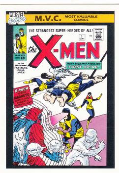 1990 Impel Marvel Universe #125 X-Men #1 Front