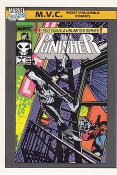 1990 Impel Marvel Universe #127 Punisher Series II #1 Front