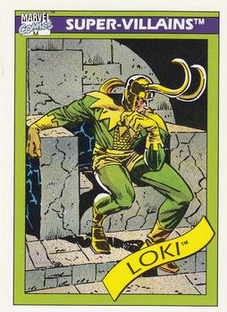 1990 Impel Marvel Universe #54 Loki Front