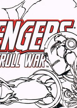 2011 Upper Deck The Avengers: Kree-Skrull War - Cover Cards Black and White #B2 The Debt Front