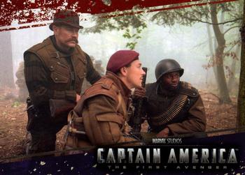 2011 Upper Deck Captain America The First Avenger #72 Dum Dum, Falsworth and Jones lie in wait to am Front