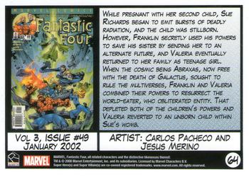 2008 Rittenhouse Fantastic Four Archives #64 Vol 3, Issue #49 - January 2002 Back