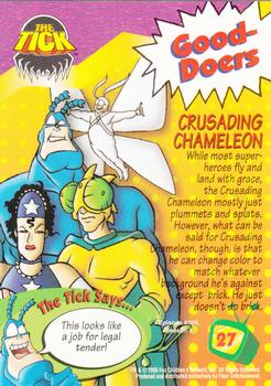 1995 Ultra Fox Kids Network #27 Crusading Chameleon Back