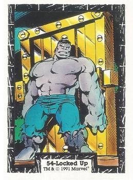 1991 Comic Images The Incredible Hulk #54 Locked Up Front