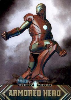 2008 Rittenhouse Iron Man - Armored Hero #H2 (crouching) Front