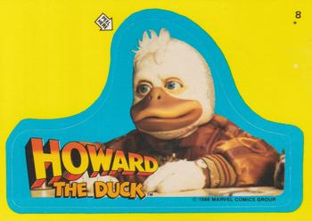 1986 Topps Howard the Duck - Stickers #8 Howard the Duck Front