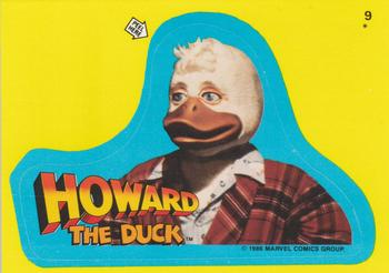 1986 Topps Howard the Duck - Stickers #9 Howard the Duck Front