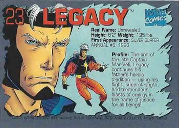 1993 Marvel Comics Annuals #23 Legacy Back