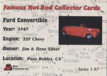 1994 Race Promotions Famous Hot Rods #97 1947 Ford Convertible Back