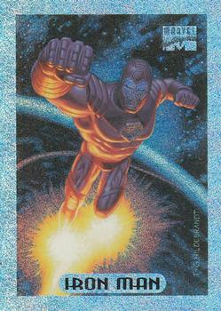 1994 Fleer Marvel Masterpieces Hildebrandt Brothers - Silver Holofoils #5 Iron Man Front