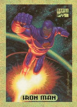 1994 Fleer Marvel Masterpieces Hildebrandt Brothers - Gold Holofoils #5 Iron Man Front