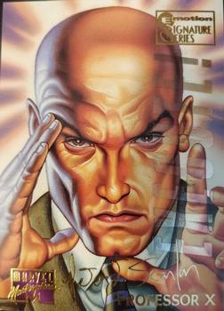 1995 Fleer Marvel Masterpieces - E-Motion Signature Series #75 Professor X Front