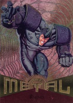 1995 Metal Marvel #74 Rhino Front