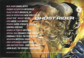 1996 Fleer/SkyBox Marvel Motion #19 Ghost Rider Back