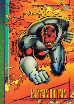 1993 SkyBox Marvel Universe #40 Captain Britain Front