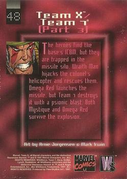 1997 Fleer/SkyBox Marvel vs. Wildstorm #48 Team X / Team 7 [Part 3] Back