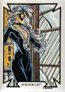 1989 Comic Images Marvel Comics Todd McFarlane  #40 Black Cat Front