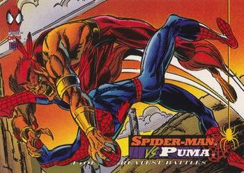 1994 Fleer The Amazing Spider-Man #114 Spider-Man vs. Puma Front