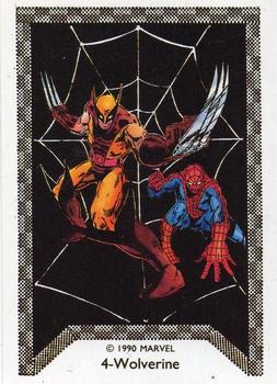 1990 Comic Images Spider-Man Team-Up #4 Wolverine Front