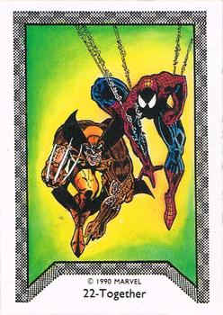 1990 Comic Images Spider-Man Team-Up #22 Together Front
