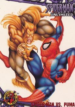 1997 Ultra Spider-Man #57 Spider-Man vs. Puma | Trading Card Database