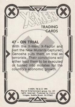 1991 Comic Images X-Men #47 On Trial Back