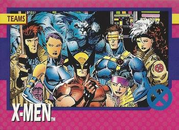 1992 Impel The Uncanny X-Men #72 X-Men (Blue Strike Force) Front