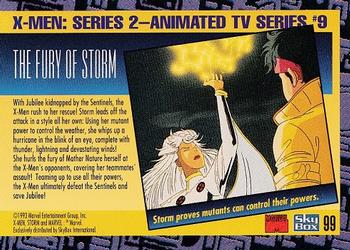 1993 SkyBox X-Men Series 2 #99 The fury of Storm. Back