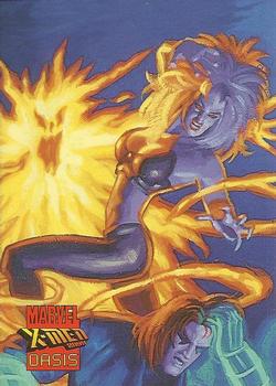 1997 Fleer/SkyBox X-Men 2099 Oasis #66 Fiery Embrace Front