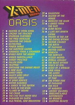 1997 Fleer/SkyBox X-Men 2099 Oasis #90 Checklist Front