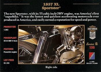 1992-93 Collect-A-Card Harley Davidson #156 1957 XL Sportster Back
