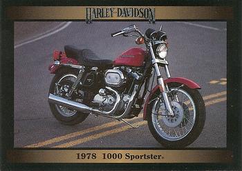 1992-93 Collect-A-Card Harley Davidson #55 1978 1000 Sportster Front
