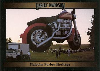 1992-93 Collect-A-Card Harley Davidson #98 Malcolm Forbes Heritage Front