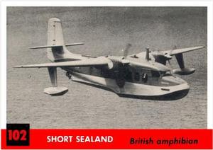 1956 Topps Jets (R707-1) #102 Short Sealand               British amphibian Front