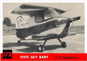 1956 Topps Jets (R707-1) #172 Stits Sky Baby              U.S. lightplane Front