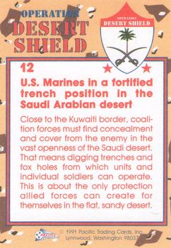 1991 Pacific Operation Desert Shield #12 Front Line Defenses Back