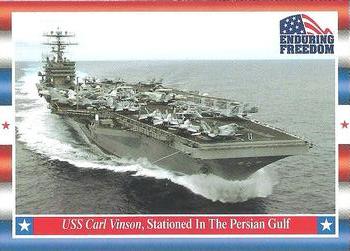 2001 Topps Enduring Freedom #64 USS Carl Vinson, Stationed In The Persian Gulf Front