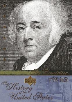 2004 Upper Deck History of the United States #TR3 John Adams Front