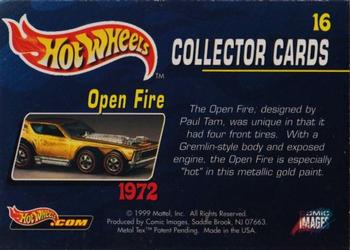 1999 Comic Images Hot Wheels #16 Open Fire Back