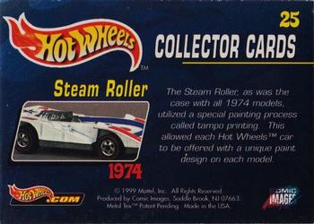 1999 Comic Images Hot Wheels #25 Steam Roller Back