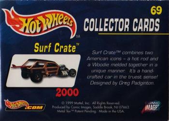 1999 Comic Images Hot Wheels #69 Surf Crate Back