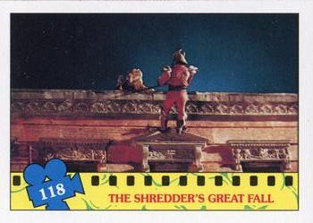 1990 Topps Teenage Mutant Ninja Turtles: The Movie #118 The Shredder's Great Fall Front