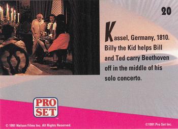 1991 Pro Set Bill & Ted's Most Atypical Movie Cards #20 Kassel, Germany, 1810. Billy the Kid helps Bill and Ted carry Back
