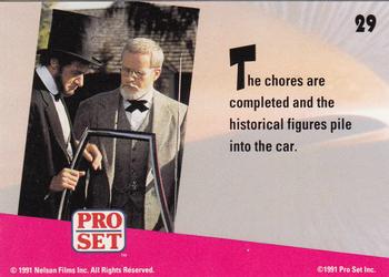 1991 Pro Set Bill & Ted's Most Atypical Movie Cards #29 The chores are completed and the historical Back