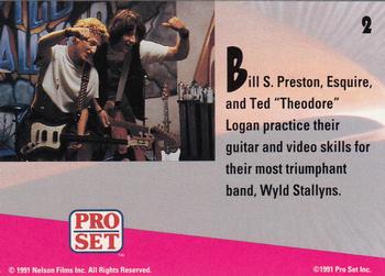 1991 Pro Set Bill & Ted's Most Atypical Movie Cards #2 Bill S. Preston, Esquire, and Ted 