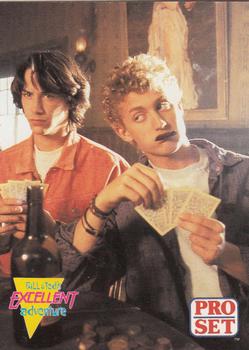 1991 Pro Set Bill & Ted's Most Atypical Movie Cards #9 New Mexico, 1879. Bill and Ted meet Billy the Kid Front