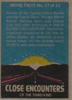 1978 Topps Close Encounters of the Third Kind #21 Scout Ships arrive at Devil's Tower Back