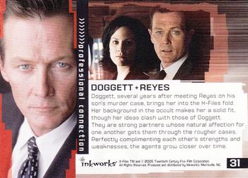2005 Inkworks X-Files Connections #31 Doggett + Reyes Back