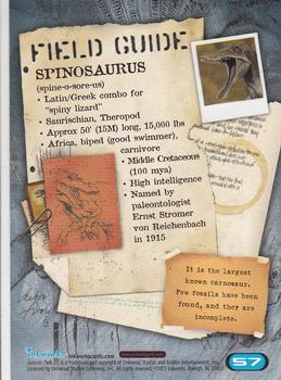 2001 Inkworks Jurassic Park III 3D #57 Spinosaurus Back